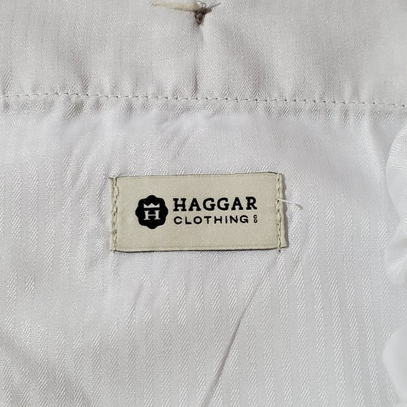 HAGGAR Men's Beige Business Casual Dress Pants/ Slacks/ Trousers, W38 L34 - Picture 4 of 7